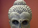 British Museum Top 20 Buddhism 05 Schist Head of the Fasting Buddha